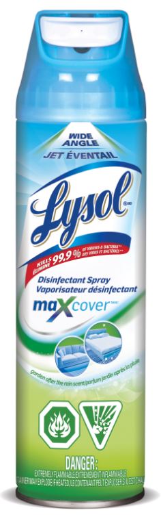 LYSOL Max Cover Disinfectant Spray  Garden After the Rain Canada